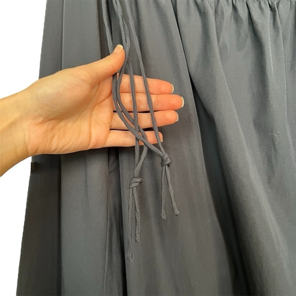 Rag & Bone Soraya 100% Cotton Cut Out Midi Dress in Navy Blue Size Large - Picture 10 of 16